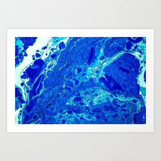 blue marble Art Print