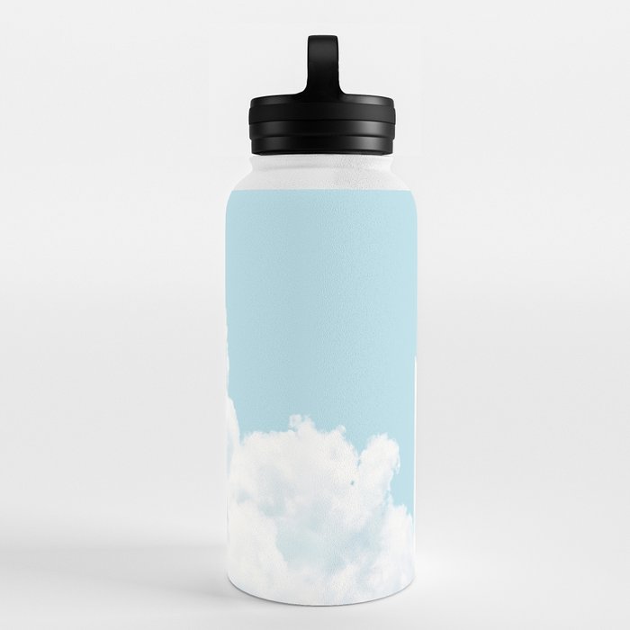 Beach Insulated Water Bottles,Summer Clear Clouds Picture,18oz Water  Bottle,Stainless Steel Metal Water Bottle, Reusable Thermos Bottle, Cold &  Hot