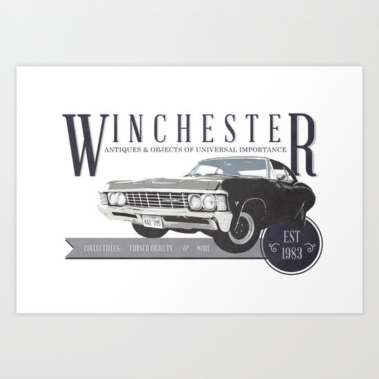 Supernatural : Winchester Antiques Art Print