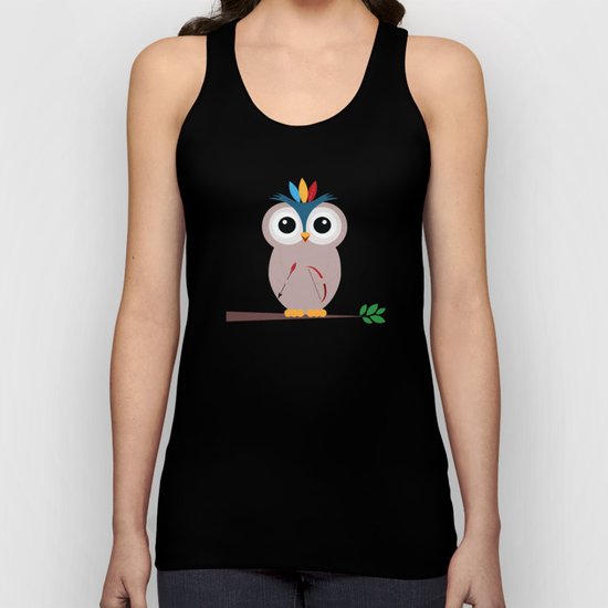 Be brave with owl Unisex Tank Top