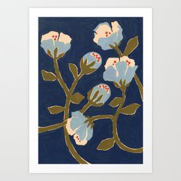 Blue Perennial Art Print