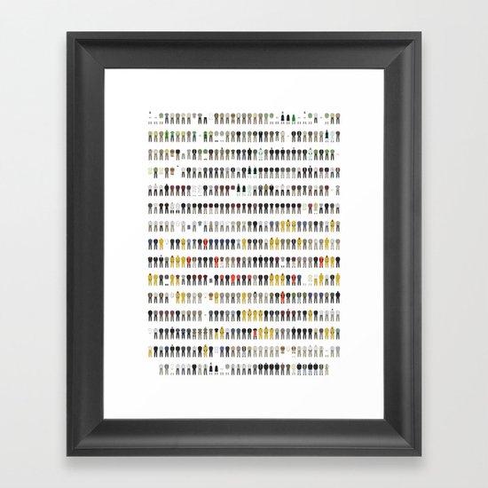 Walter White's Wardrobe - Complete Series Framed Art Print