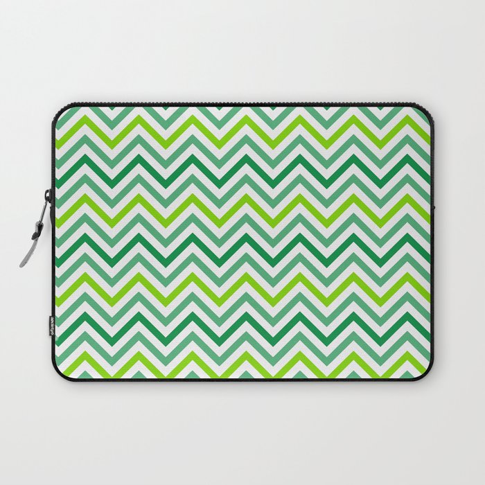 St. Patrick's Day Zig-Zag Lines Collection Laptop Sleeve