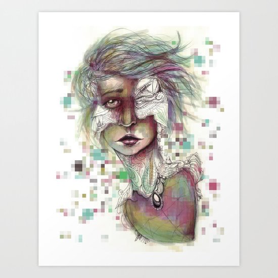 Hominal Cybernated Art Print