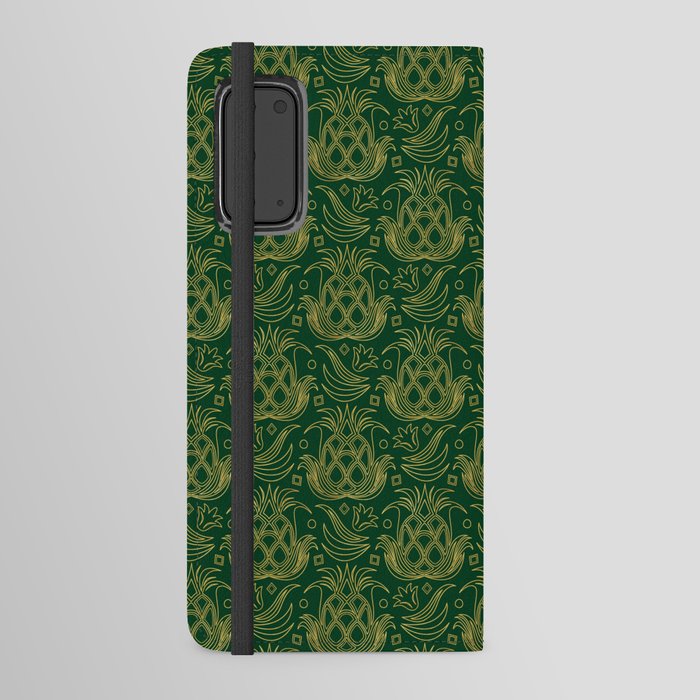 Luxe Pineapple // Emerald Green Android Wallet Case