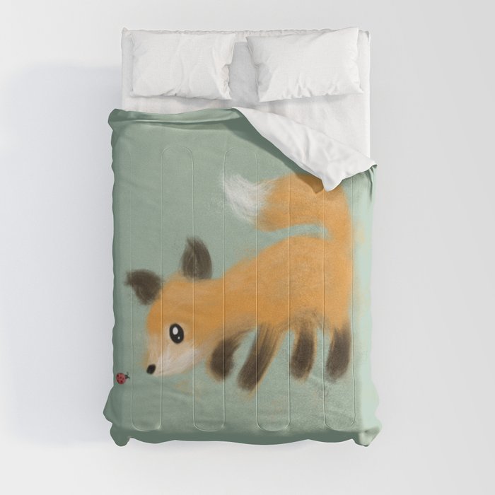 Cute Fall Fox Comforter