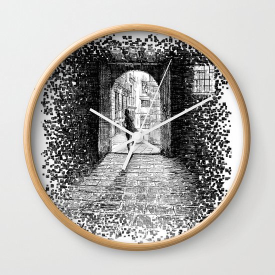Light - Black ink Wall Clock