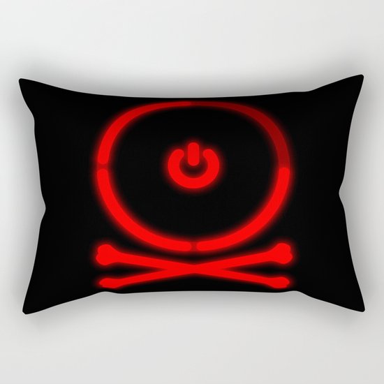 Red Ring Rodger Rectangular Pillow