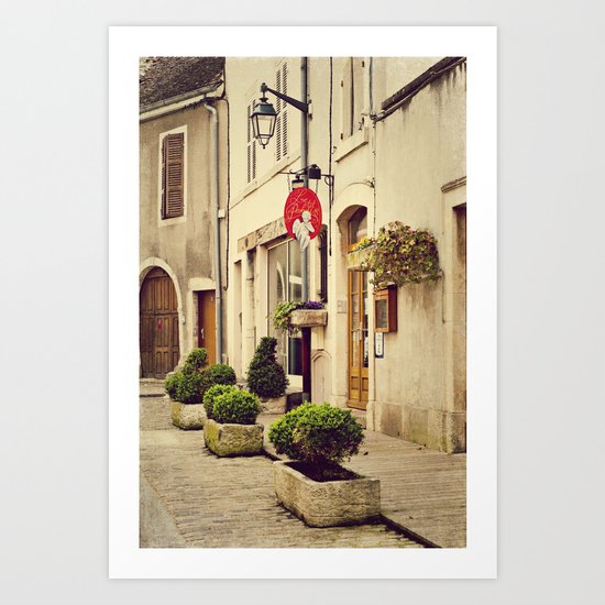 Le P'tit Paradis, Beaune France Storefront Art Print