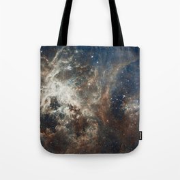 Marble Nebula Galaxy Night Sky Print Tote Bag