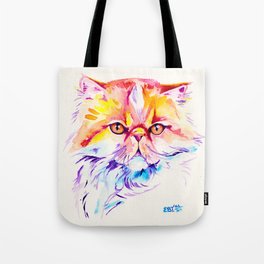 Persian Cat Watercolor Painting Tote Bag