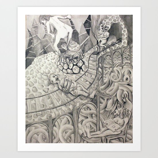 Charlene the Creator Taking a Poo Art Print