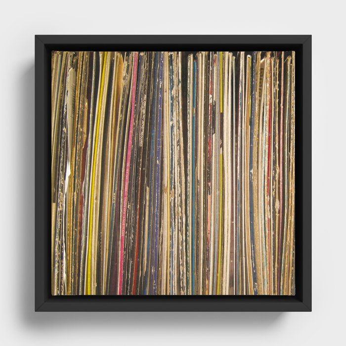 Records Framed Canvas