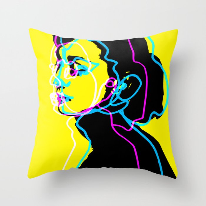 Audrey Kathleen Hepburn-Ruston Throw Pillow
