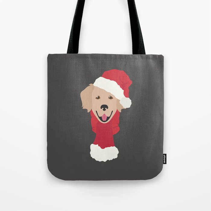 Golden Retriever Christmas Dog Tote Bag