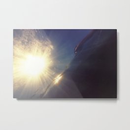 Underwater Sunset, Underwater Sea Surface with Sunny Beams and Waves. Metal Print | Background, Surface, Sunnybeams, Deep, Sun, Blue, Water, Nature, Underwatersunset, Sea 