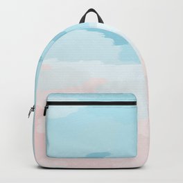 Pure Bliss Backpack | Abstractpastels, Graphicdesign, Impressionism, Pastelacrylic, Nursery, Clouds, Surrealism, Abstractpastel, Minimal, Modern 
