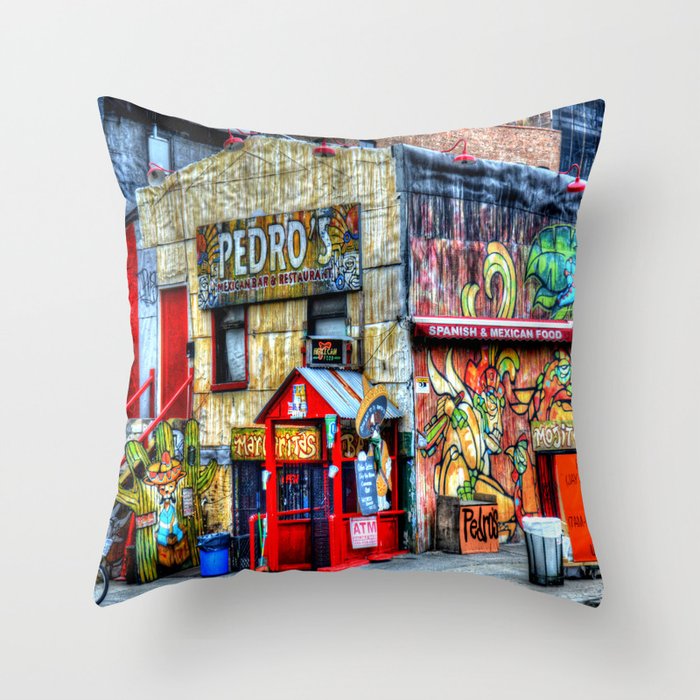 Mexican  Bar Throw Pillow