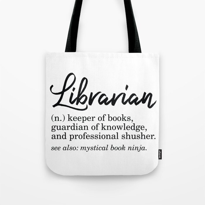Librarian Funny Definition Tote Bag