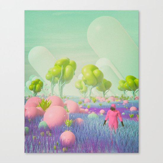KINDA SUPER MARIO WORLD WITH DUDE (everyday 02.07.17) Canvas Print