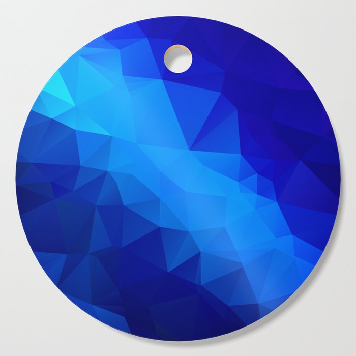 Abstract Digital Art Polygon Triangles Cutting Board By Kars54