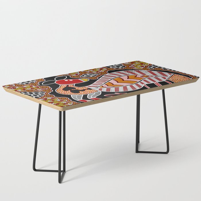Authentic Aboriginal Art - Kangaroo Dreaming Coffee Table