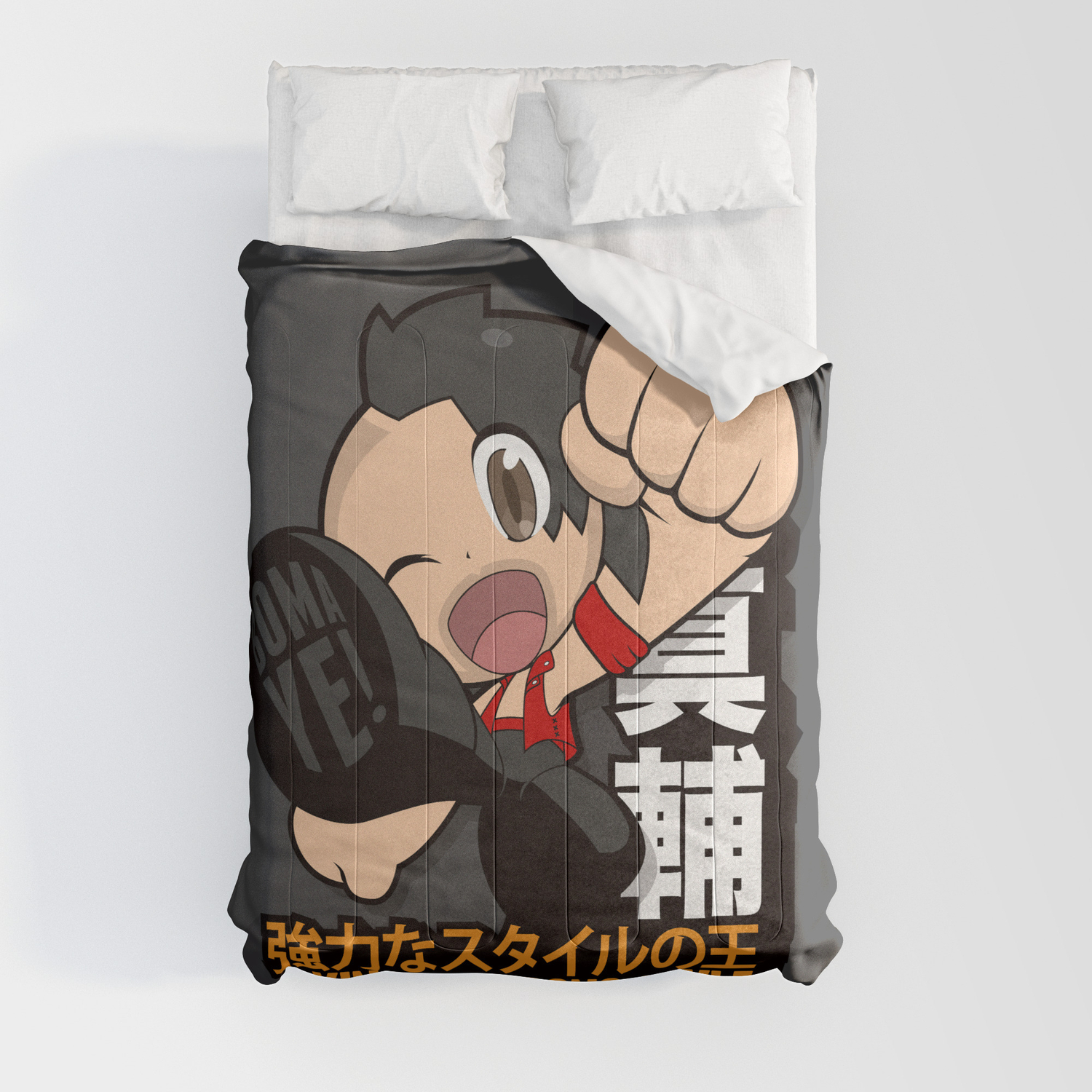 King Of Strong Style 中邑 真輔 Grey Comforters By Redline Society6 King Of Strong Style 中邑 真輔 Grey Comforters By Redline Society6