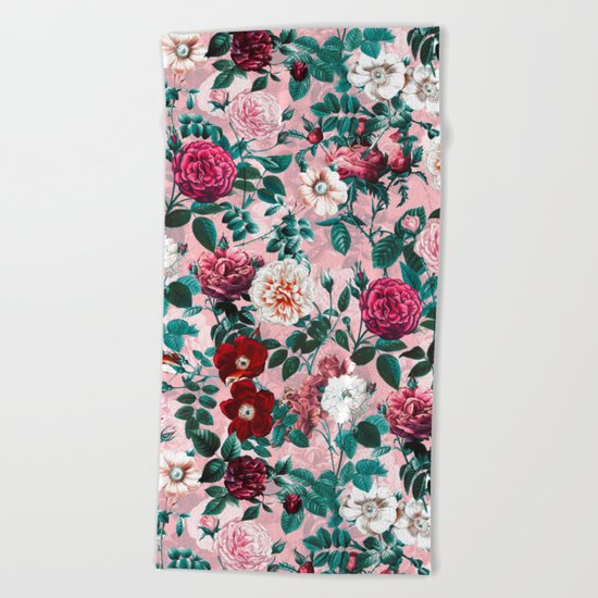 Summer Botanical Garden X Beach Towel