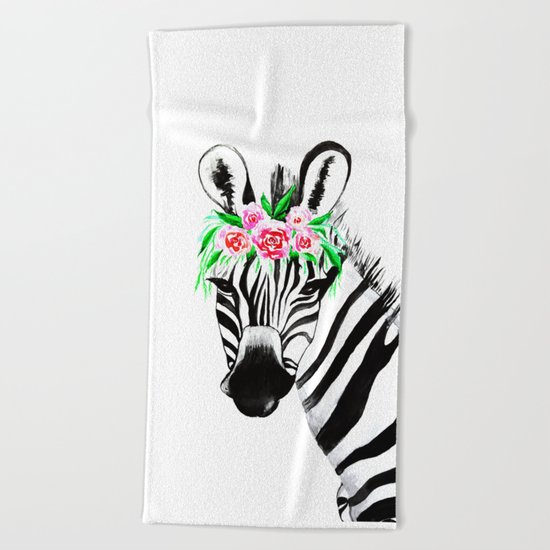 Zebra Beach Towel