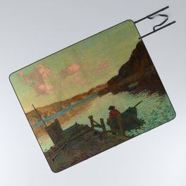 Evans Bay by James M. Nairn (1893) Picnic Blanket