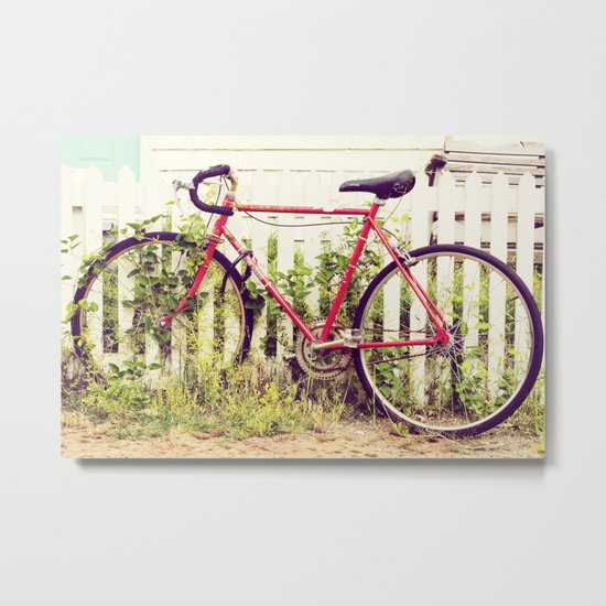 Ivy Bike Metal Print
