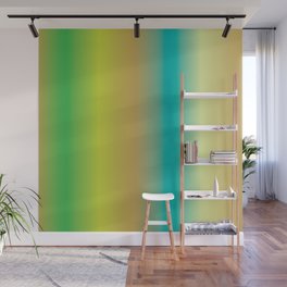 Gold, Teal, Green Gradient Wall Mural