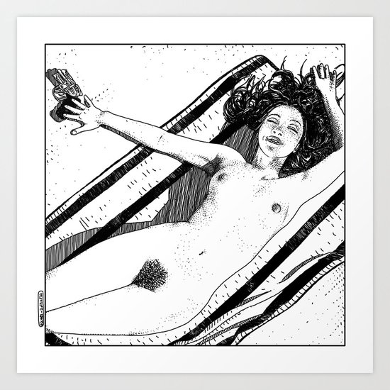 asc 489 - Le bonheur sans fin (Eternal bliss) Art Print
