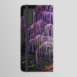 Electric Wisteria Willow Tree Android Wallet Case
