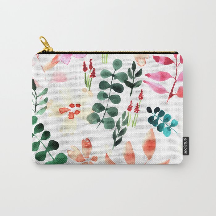 Floral Wallpaper Carry-All Pouch