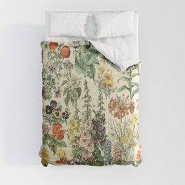 Adolphe Millot Vintage Fleurs Flower 1909 Comforter