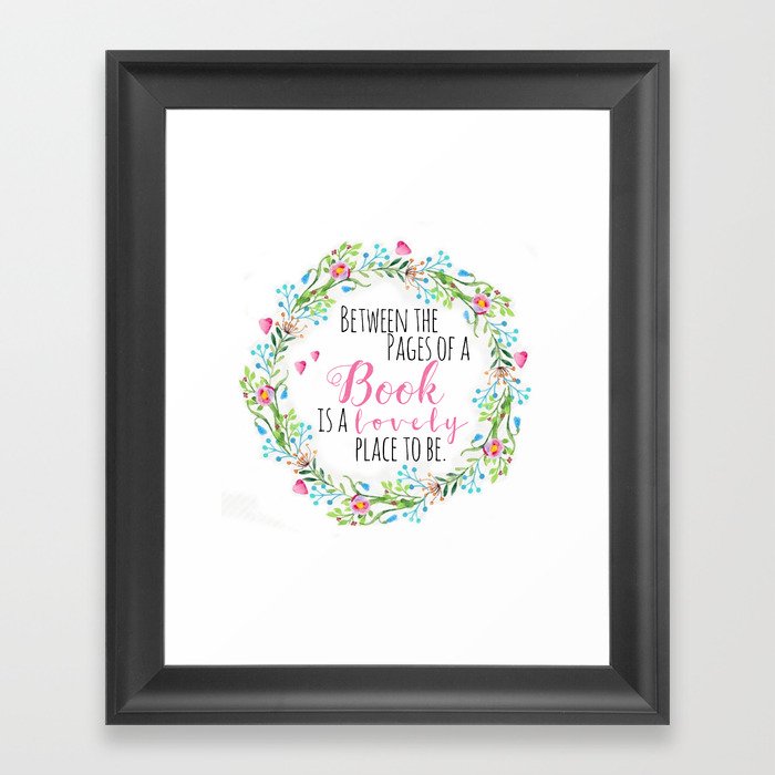 Between the pages... Framed Art Print