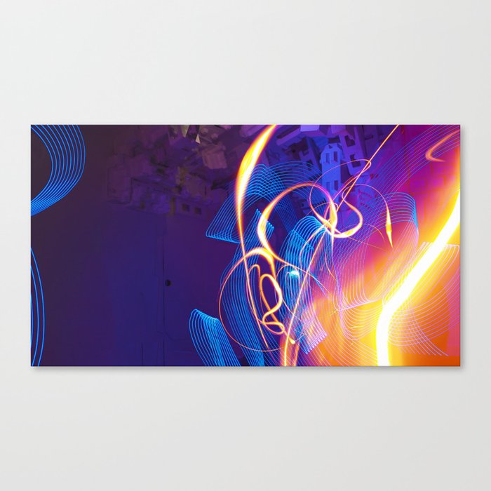 Chaos and Lines - Intro to Lightfight Canvas Print