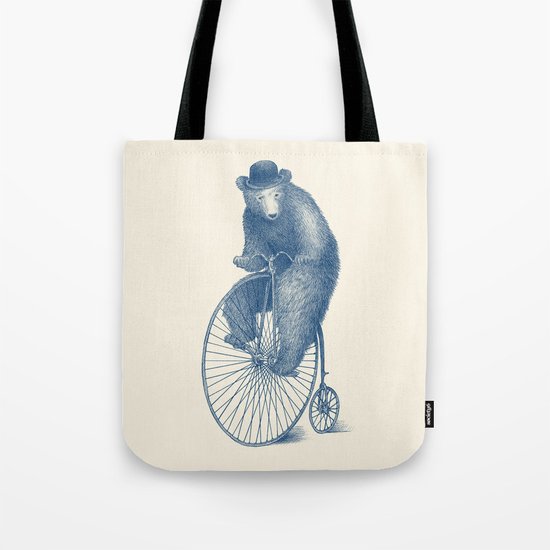 Morning Ride - Blue Option Tote Bag