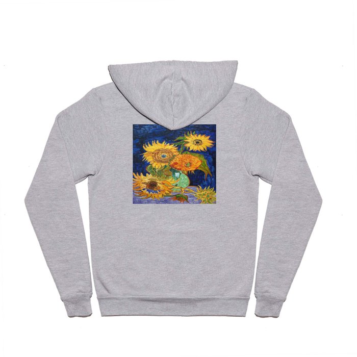 Van Gogh, Five Sunflowers 1888 Artwork Reproduction, Posters, Tshirts, Prints, Bags, Men, Women, Kid Hoody