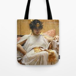 Cleopatra by John William Waterhouse  Tote Bag