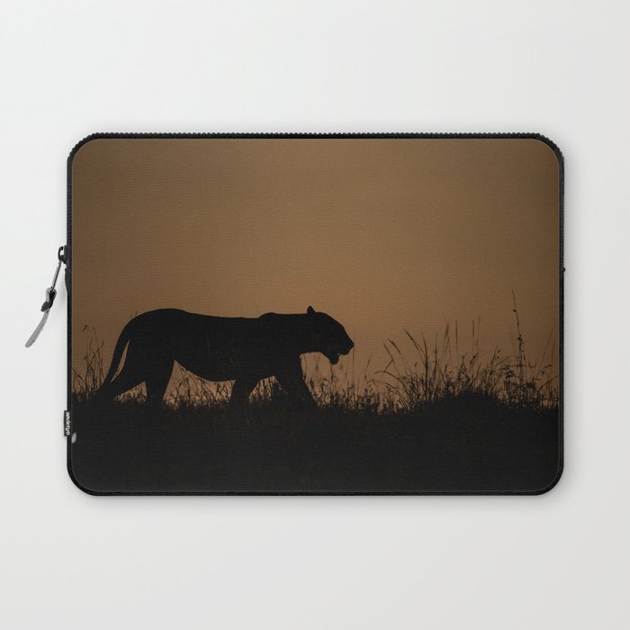 Lioness at Beautiful Sunrise Laptop Sleeve