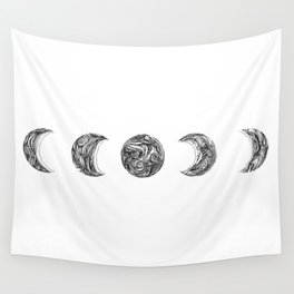 Moon phases Wall Tapestry
