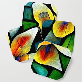 Stained Glass Flower #14 Coaster