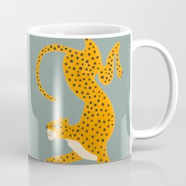 Leopard Race - blue Coffee Mug