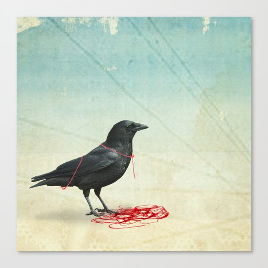 freedom _ black crow Canvas Print