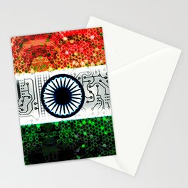 circuit board india (flag) Stationery Cards