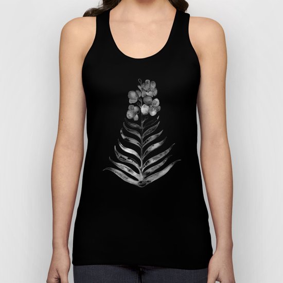Blooming Black Orchid Unisex Tank Top