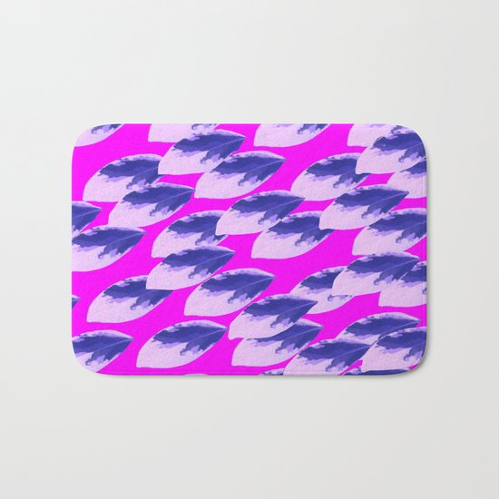 When All of the Leaves Burned Blue Bath Mat
