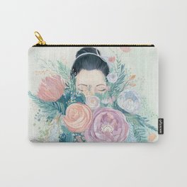 Floral Bouquet Carry-All Pouch